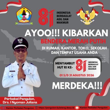 AYOO! KIBARKAN BENDERA MERAH PUTIH